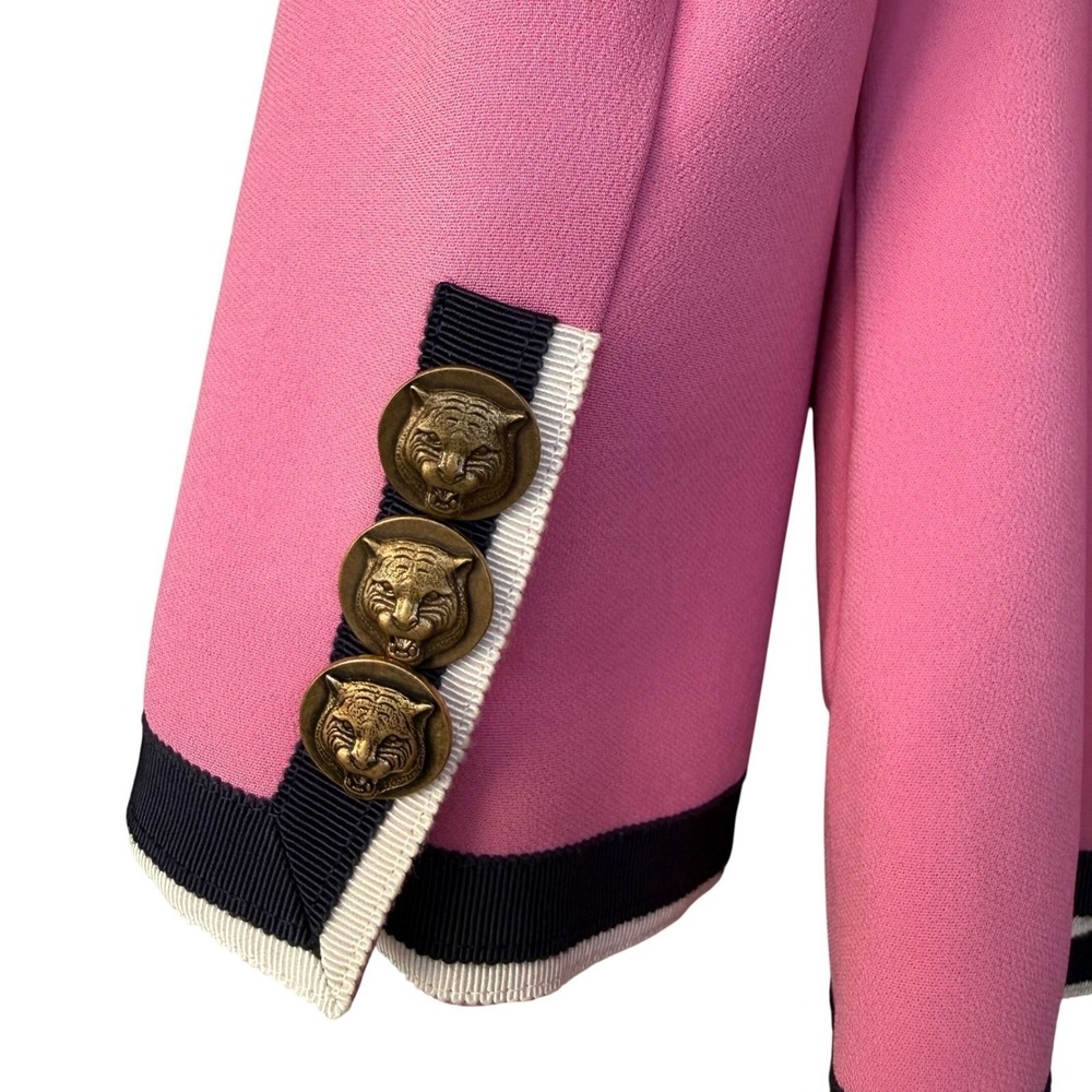 Gucci Pink‎ Cady Blazer Jacket | Alessandro Michele Era | NWT | TV Featured 42/6 - Picture 6 of 12